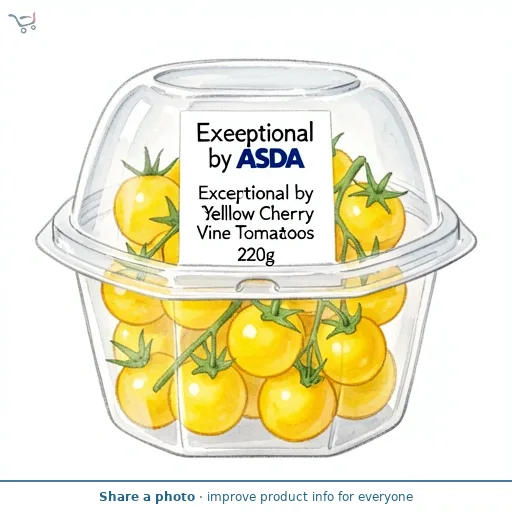 Exceptional by ASDA Exceptional by  British Yellow Cherry Vine Tomatoes 220g