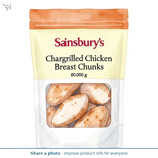 Sainsbury's Chargrilled Chicken Breast Chunks 80g
