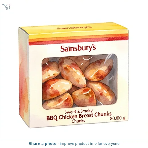 Sainsbury's Sweet & Smoky BBQ Chicken Breast Chunks 80g