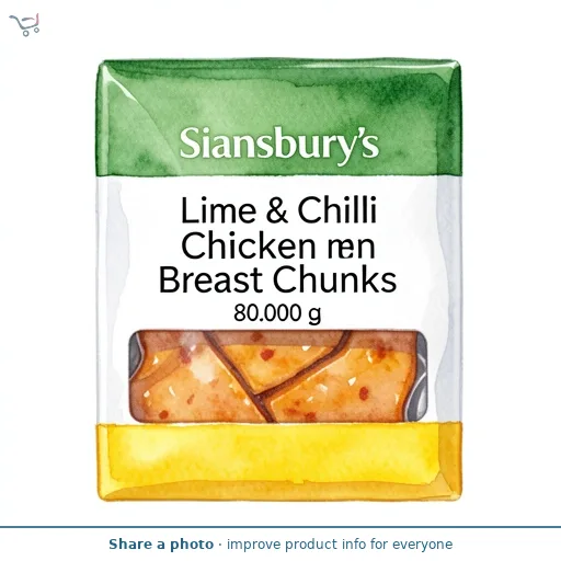 Sainsbury's Lime & Chilli Chicken Breast Chunks 80g