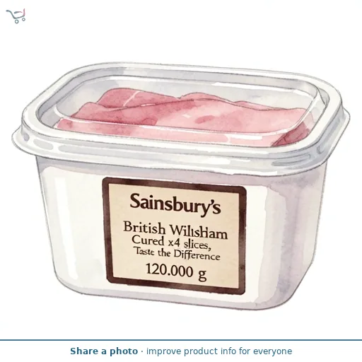 Sainsbury's British Wiltshire Cured Ham x4 slices, Taste the Difference 120g