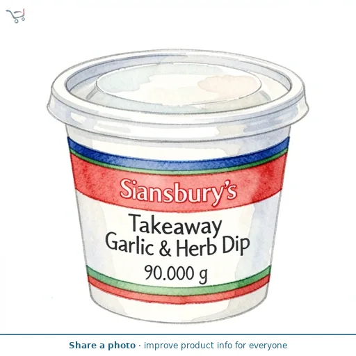 Sainsbury's Takeaway Garlic & Herb Dip 90g