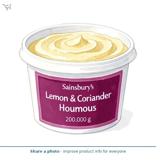 Sainsbury's Lemon & Coriander Houmous 200g