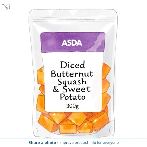 ASDA Diced Butternut Squash & Sweet Potato 300g