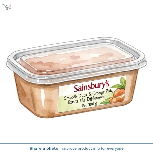 Sainsbury's Smooth Duck & Orange Pate, Taste the Difference 150g