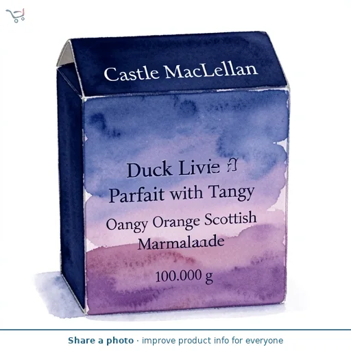 Castle MacLellan Duck Liver Parfait with Tangy Orange Scottish Marmalade 100g