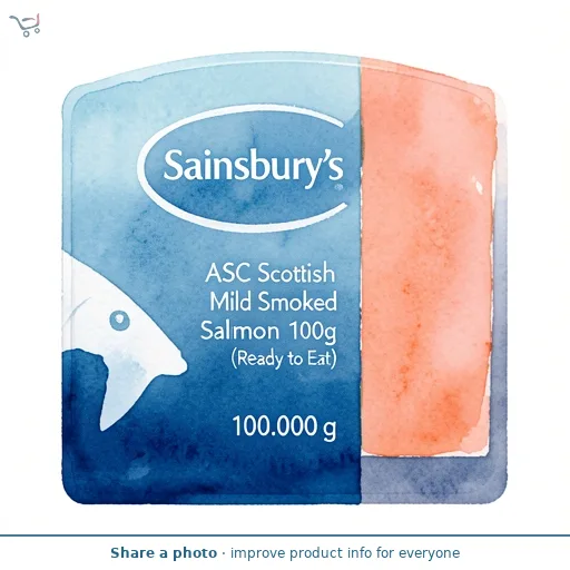 Sainsbury's ASC Scottish Mild Smoked Salmon 100g (Ready to Eat)