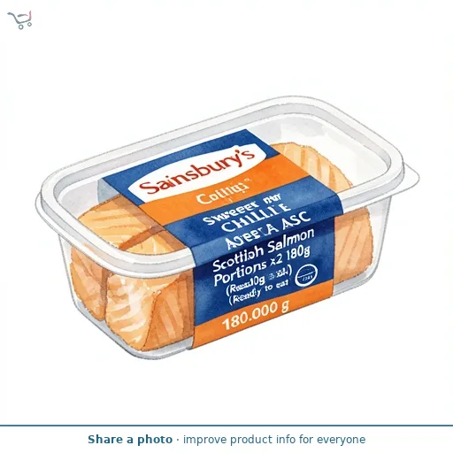 Sainsbury's Sweet Chilli ASC Scottish Salmon Portions x2 180g (Ready to eat)