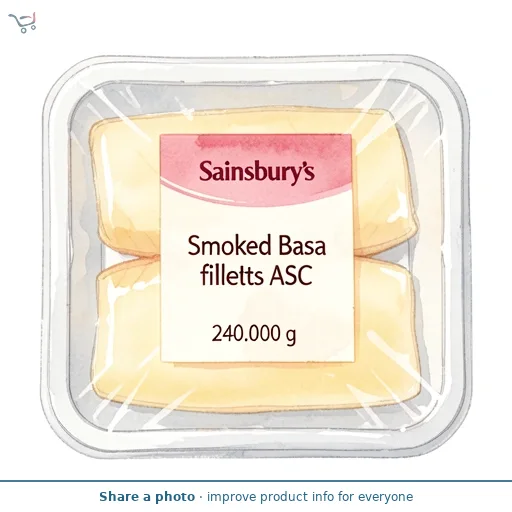 Sainsbury's Smoked Basa fillets ASC 240g