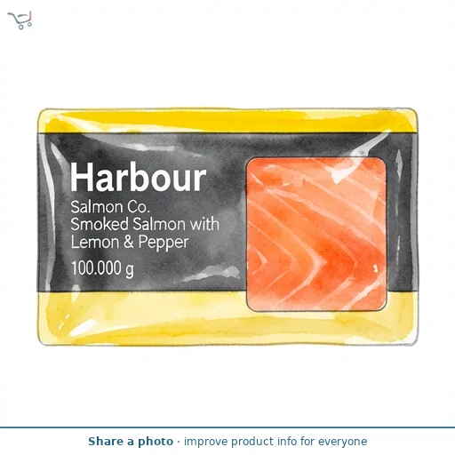 Harbour Salmon Co. Smoked Salmon with Lemon & Pepper 100g
