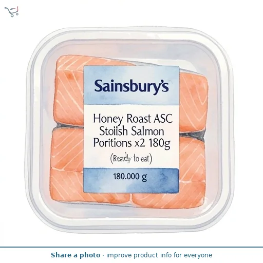 Sainsbury's Honey Roast ASC Scottish Salmon Portions x2 180g (Ready to eat)