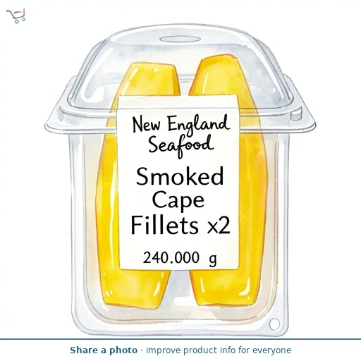 New England Seafood Smoked Cape Hake Fillets x2 240g