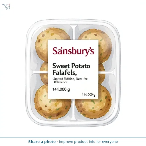 Sainsbury's Sweet Potato Falafels, Limited Edition, Taste the Difference 144g