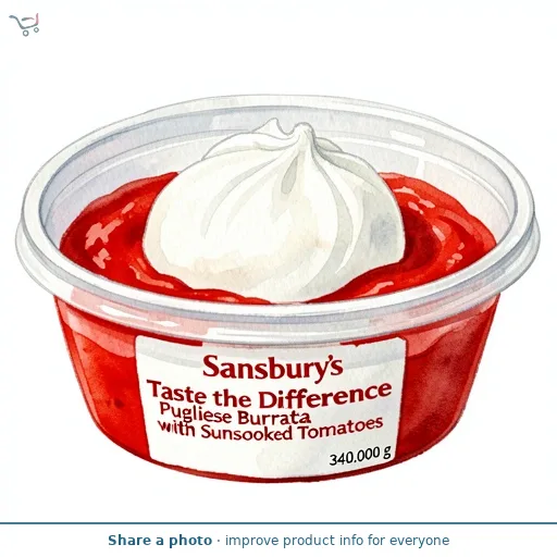 Sainsbury's Taste the Difference Pugliese Burrata with Sunsoaked Tomatoes 340g