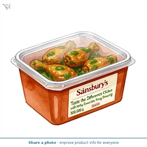 Sainsbury's Taste the Difference Chicken Wings with Herby Green Zhoug Dressing 300g