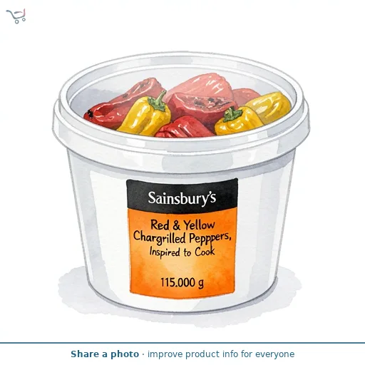 Sainsbury's Red & Yellow Chargrilled Peppers, Inspired to Cook 115g