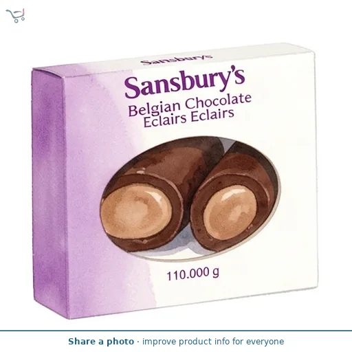 Sainsbury's Belgian Chocolate Eclairs 2 x 55g