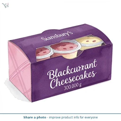 Sainsbury's Blackcurrant Cheesecakes 3x100g