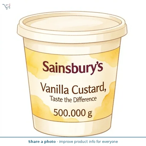 Sainsbury's Vanilla Custard, Taste the Difference 500g
