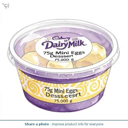 Cadbury Dairy Milk 75g Mini Eggs Dessert