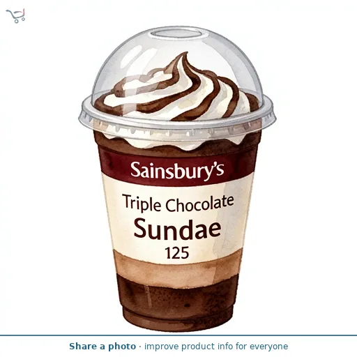 Sainsbury's Triple Chocolate Sundae 125