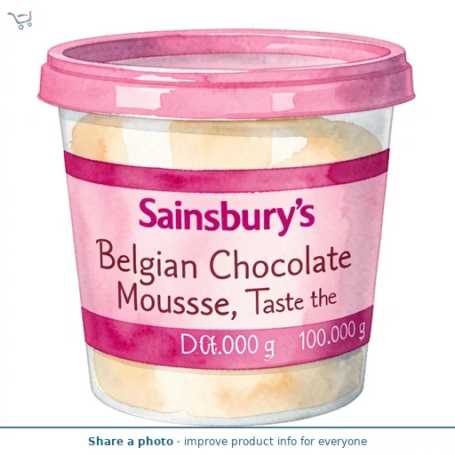Sainsbury's Belgian Chocolate Mousse, Taste the Difference 100g