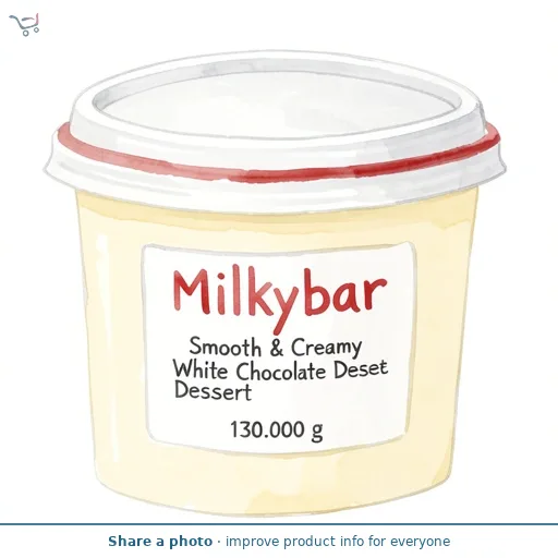 Milkybar Smooth & Creamy White Chocolate Dessert 2 x 65g