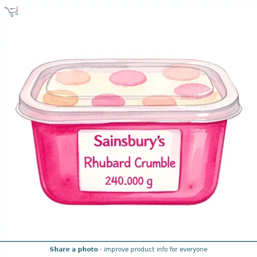 Sainsbury's Rhubarb Crumble 2x120g