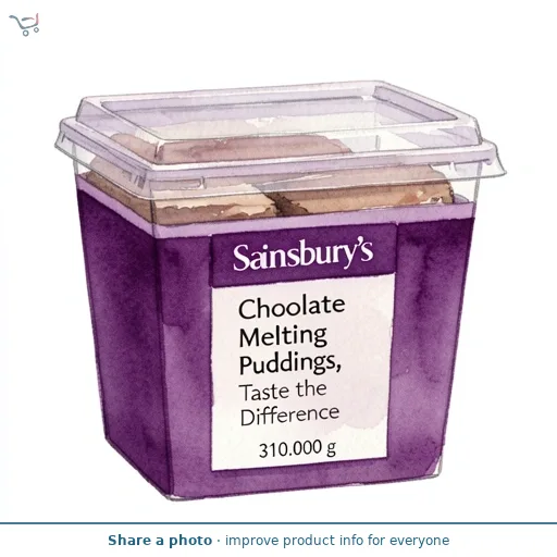 Sainsbury's Chocolate Melting Puddings, Taste the Difference 2x155g