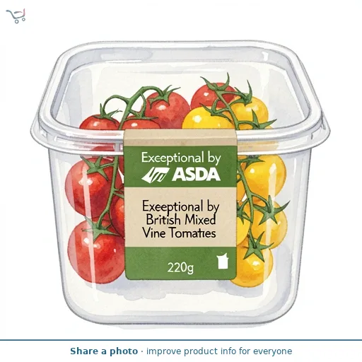 Exceptional by ASDA Exceptional by  British Mixed Vine Tomatoes 220g