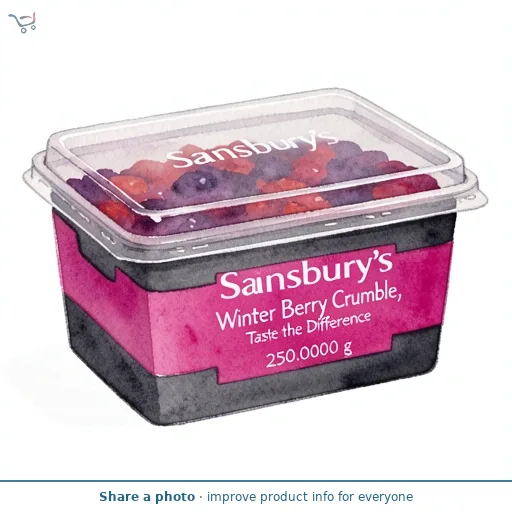 Sainsbury's Winter Berry Crumble, Taste the Difference 250g
