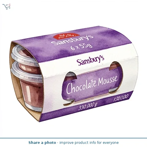 Sainsbury's 6 x 55g Chocolate Mousse