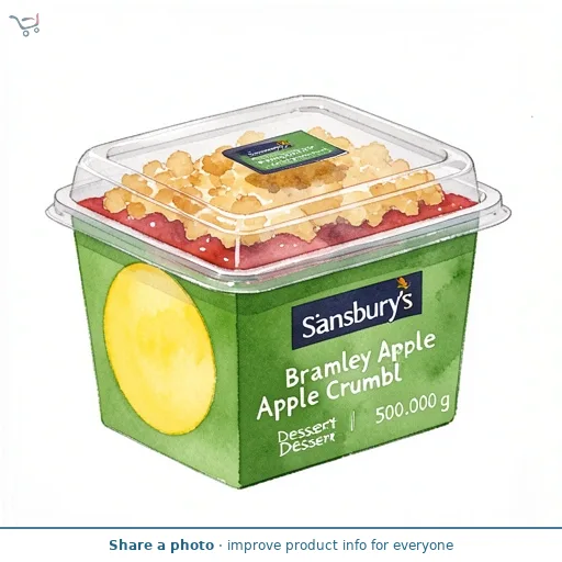 Sainsbury's Bramley Apple Crumble Dessert 500g