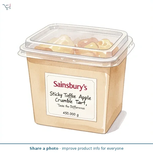 Sainsbury's Sticky Toffee Apple Crumble Tart, Taste the Difference 450g