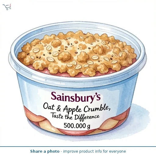 Sainsbury's Oat & Apple Crumble, Taste the Difference 500g
