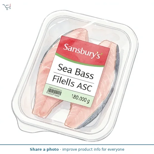 Sainsbury's Sea Bass Fillets ASC 180g