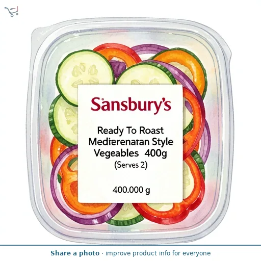 Sainsbury's Ready To Roast Mediterranean Style Vegetables 400g (Serves 2)
