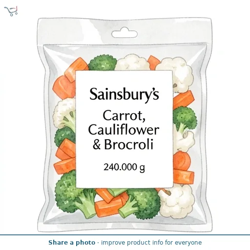 Sainsbury's Carrot, Cauliflower & Broccoli 240g