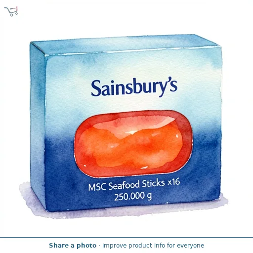 Sainsbury's MSC Seafood Sticks x16 250g
