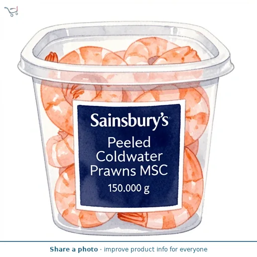 Sainsbury's Peeled Coldwater Prawns MSC 150g