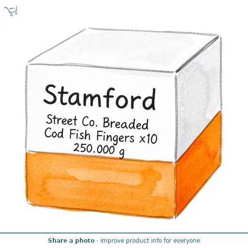 Stamford Street Co. Breaded Cod Fish Fingers x10 250g