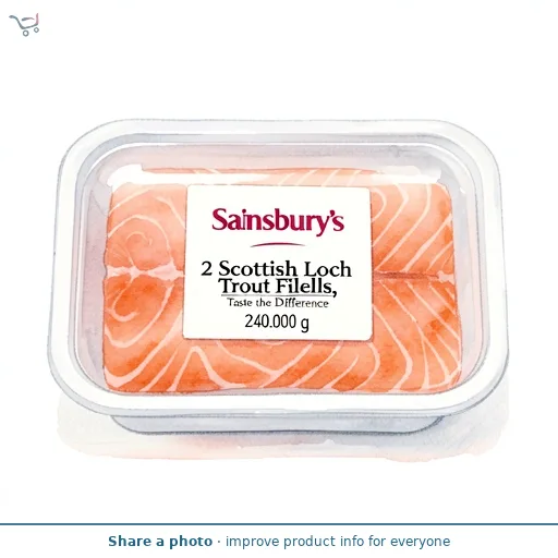 Sainsbury's 2 Scottish Loch Trout Fillets, Taste the Difference 240g