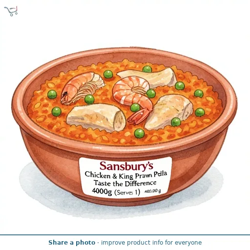 Sainsbury's Chicken & King Prawn Paella, Taste the Difference 400g (Serves 1)