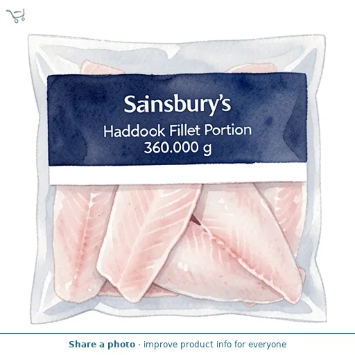 Sainsbury's Haddock Fillet Portion 360g