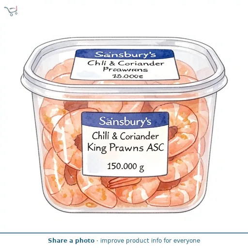 Sainsbury's Chilli & Coriander King Prawns ASC 150g