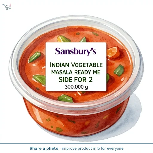 Sainsbury's Indian Vegetable Masala Ready Meal Side For 2 300g