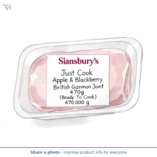 Sainsbury's Just Cook Apple & Blackberry British Gammon Joint 470g (Ready To Cook)