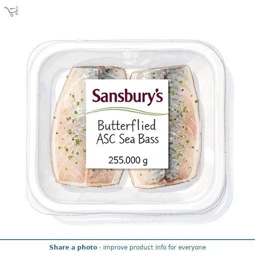 Sainsbury's Butterflied ASC Sea Bass 255g