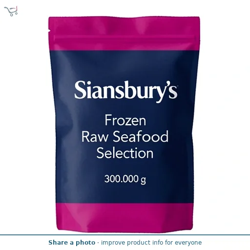 Sainsbury's Frozen Raw Seafood Selection 300g