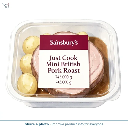 Sainsbury's Just Cook Mini British Pork Roast 743g